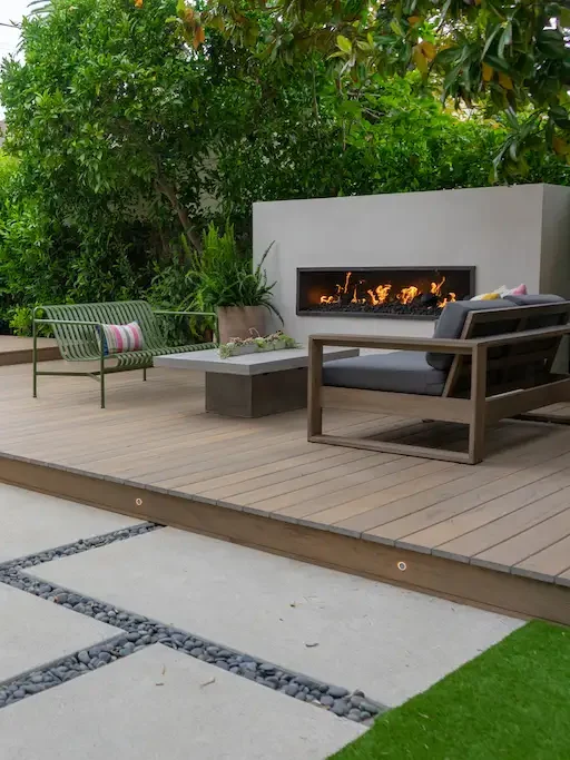 Image showing elegant concrete and deck construction in buford georgia
