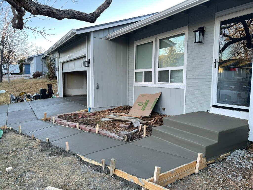 concrete walkway and driveway pour services flowery branch, georgia